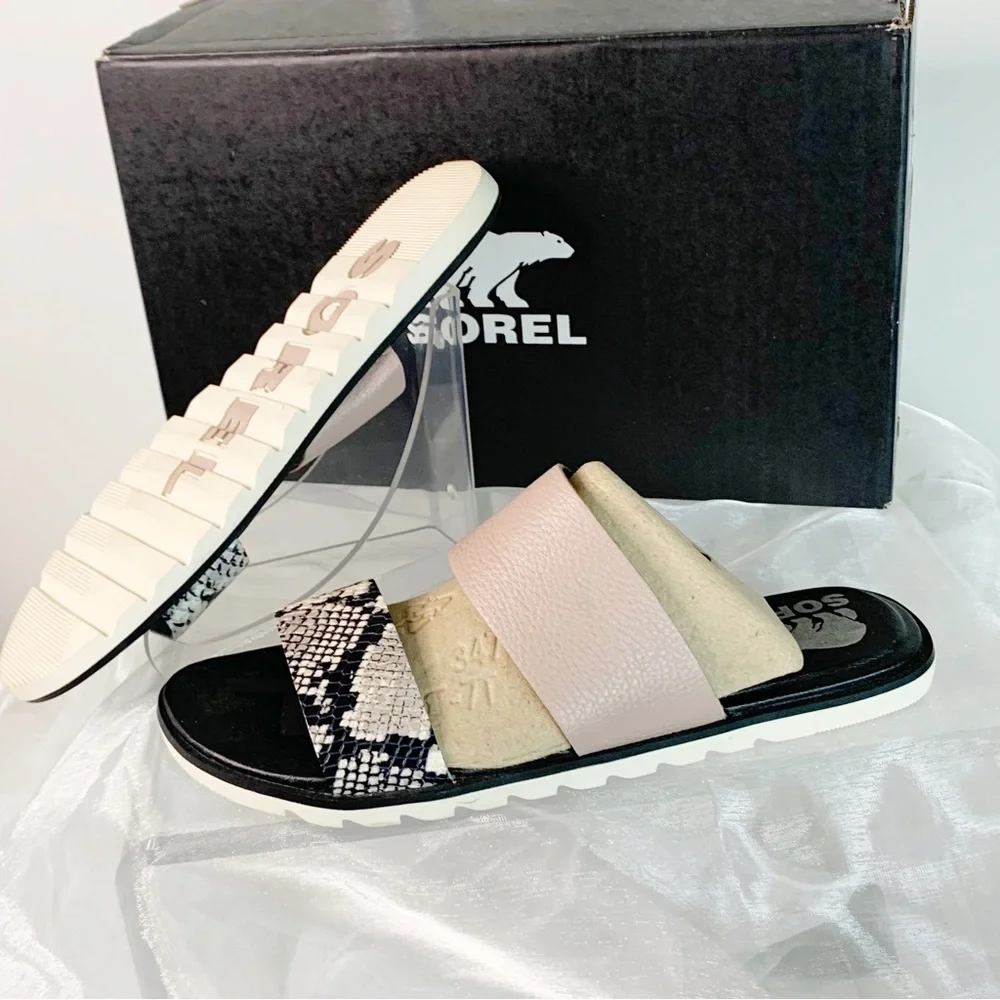 Sorel Women’s Ella ll Slide Sandals Mauve Vapor - Picture 5 of 6